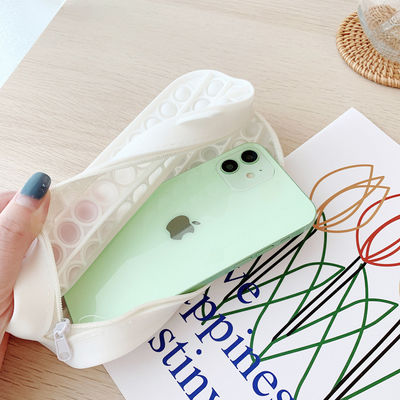 OEM/ODM Cute Cat Zipper Pencil Case 19*7*4.5cm Popper Toy Pencil Box with Bubble Design