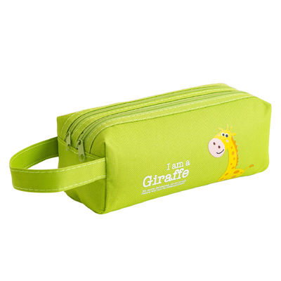 Canvas Geometric Pencil Bag Case for School Supplies Custom Print Cute Pencil Box Pouch